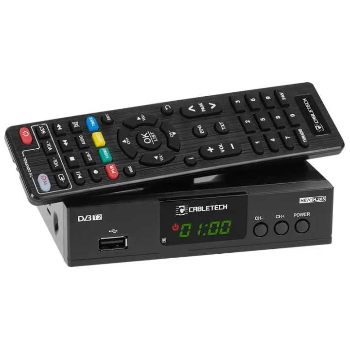 Tuner DVB-T2 /DVB-T H.265 HEVC LAN CABLETECH URZ0338A