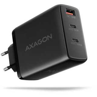 Incarcator retea AXAGON ACU-DPQ100 GaN PD3.0 QC4 1x USB-A 30W + 1x USB-C 100W + 1x USB-C 65W negru
