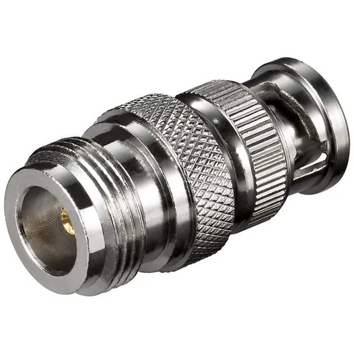 Adaptor N mama la BNC tata Placat cu aur pentru Transmisie Semnal de Calitate Goobay 10521