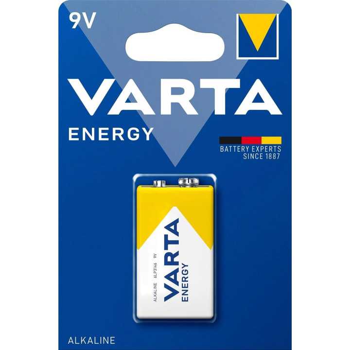 Baterie alcalina 9V 6LR61 1buc/blister Energy Varta VARTA-4122/E/1B