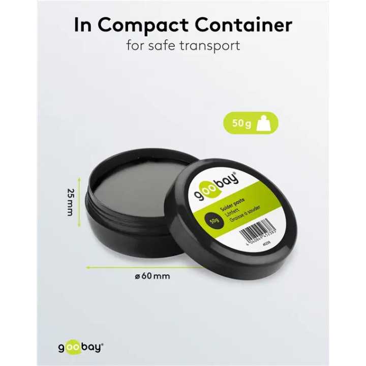 Pasta de lipit 50g din clorura de zinc pentru lipire componente electronice 45238 Goobay