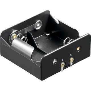 Suport baterii 2x D R20 cu Terminal de lipire Goobay 11033