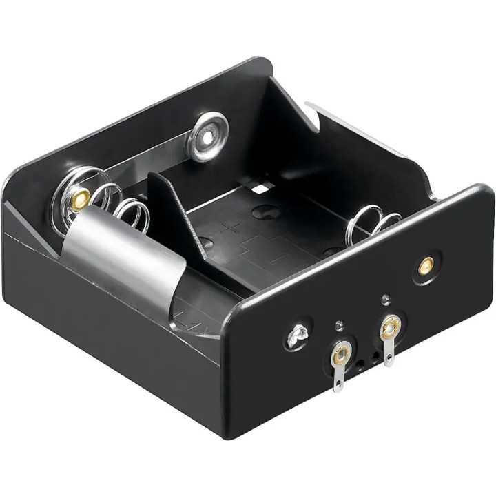 Suport baterii 2x D R20 cu Terminal de lipire Goobay 11033