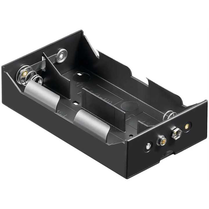Suport baterii 4x D R20 cu conector tip 9V 11977 Goobay