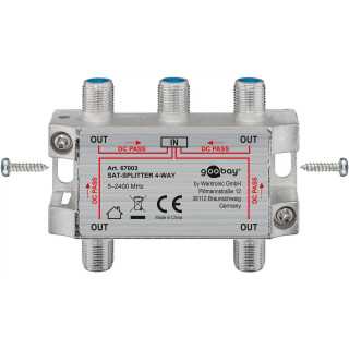 Spliter 4 cai semnal TV satelit 2500Mhz Goobay