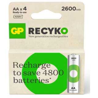 Acumulatori R6 AA NiMH 2600mAh 4buc GP ReCkyo GP270AAHCER21-TLB4