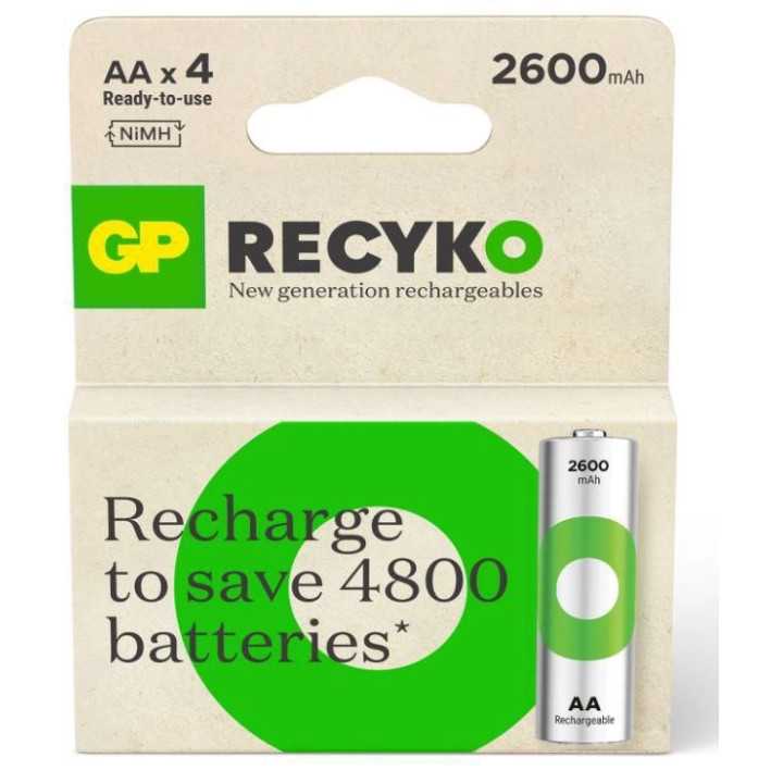 Acumulatori R6 AA NiMH 2600mAh 4buc GP ReCkyo GP270AAHCER21-TLB4