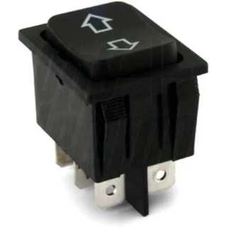 Buton comutator 12V 35A (MOM)-OFF-(MOM) fara retinere 28x22mm negru GBC 24.5550.00