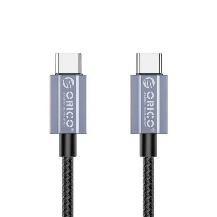 Cablu USB Orico GQA100-15-BK 100W USB Type-C - USB Type-C 1.5m negru textil