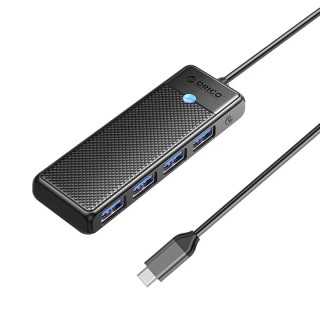 HUB USB Orico PAPW4A-C3-015-BK cu 4 port-uri USB3.0 negru