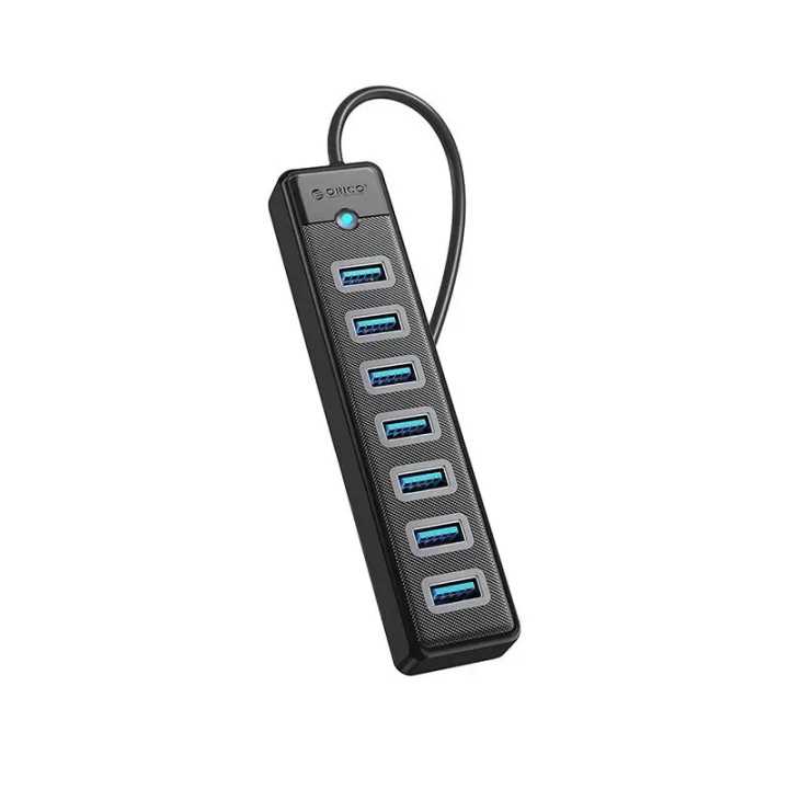 HUB USB Orico PW7U-U3-10-BK cu 7 port-uri USB 3.0 1m negru
