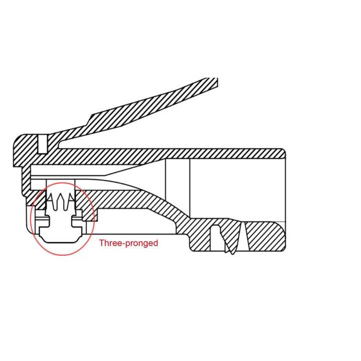 Mufa retea RJ45 pentru cablu STP CAT6 23-26AWG 1buc Goobay 72502