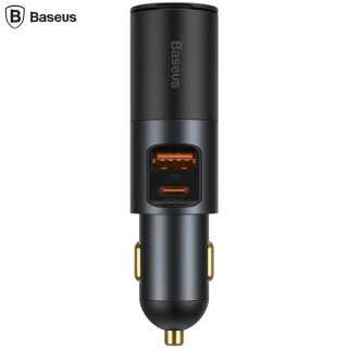 Incarcator auto Baseus Share Together CCBT-C0G 1x USB-A Output 5V/3A + 1x USB Type-C max 5V/3A + 1x bricheta auto 60W total 120W