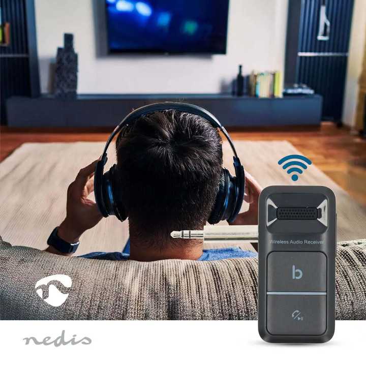 Receptor audio wireless Nedis BTRC3024BK Bluetooth v5.3 USB-C /3.5 mm negru