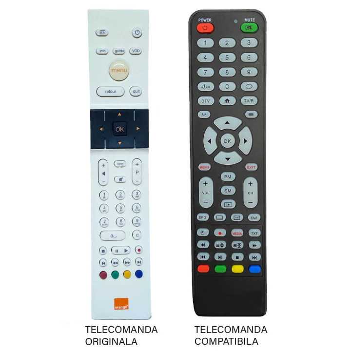 Telecomanda inlocuitoare pentru receptor Orange SHD85 /TVBOX2011 /TV SHD 85 /SMT-H6106 /Cod ER/4089 MFY/4079 (474)