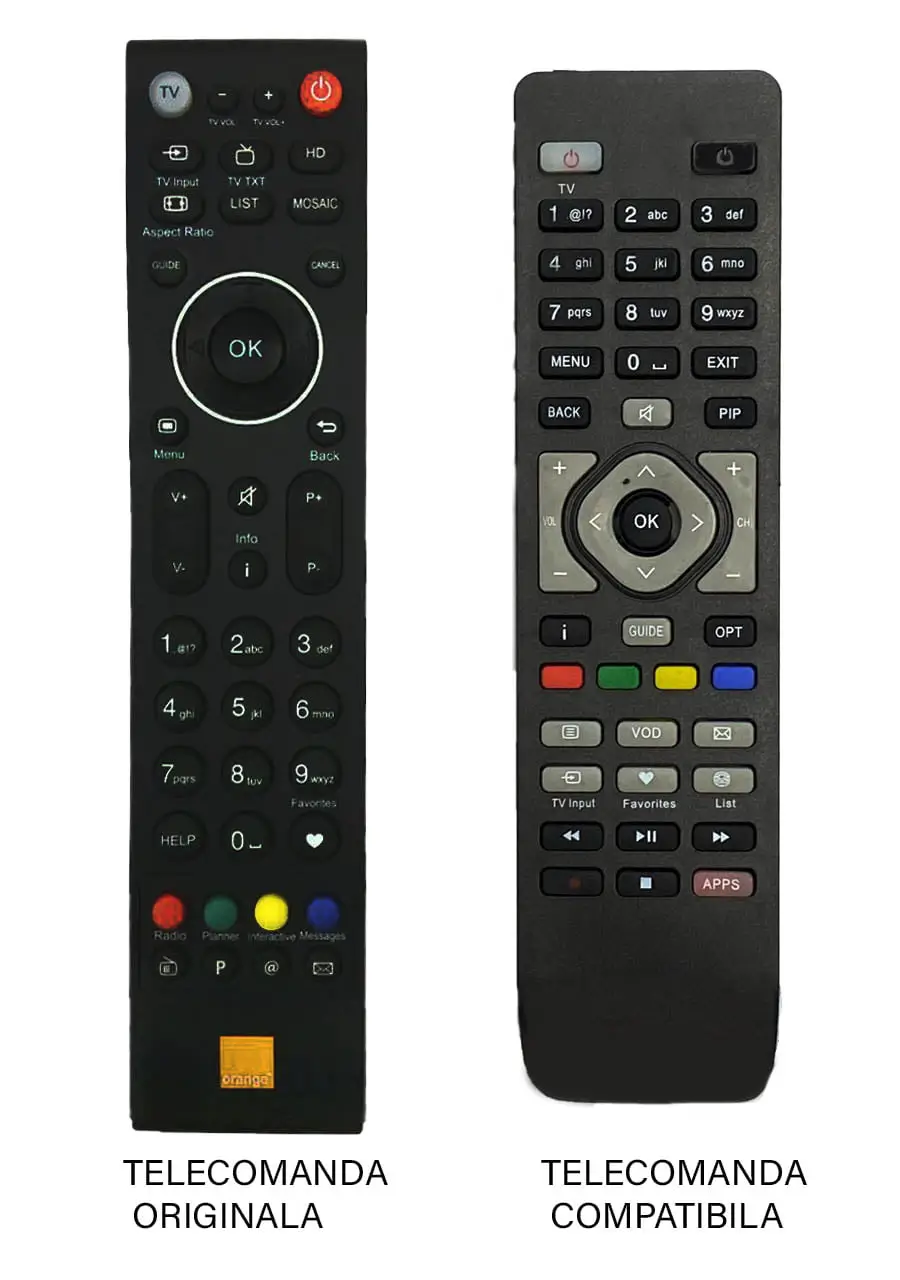Telecomanda inlocuitoare Telekom IPTV compatibila cu Orange (192-1)