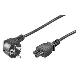 Cablu alimentare laptop 1.8m C5 la schuko 90 grade negru