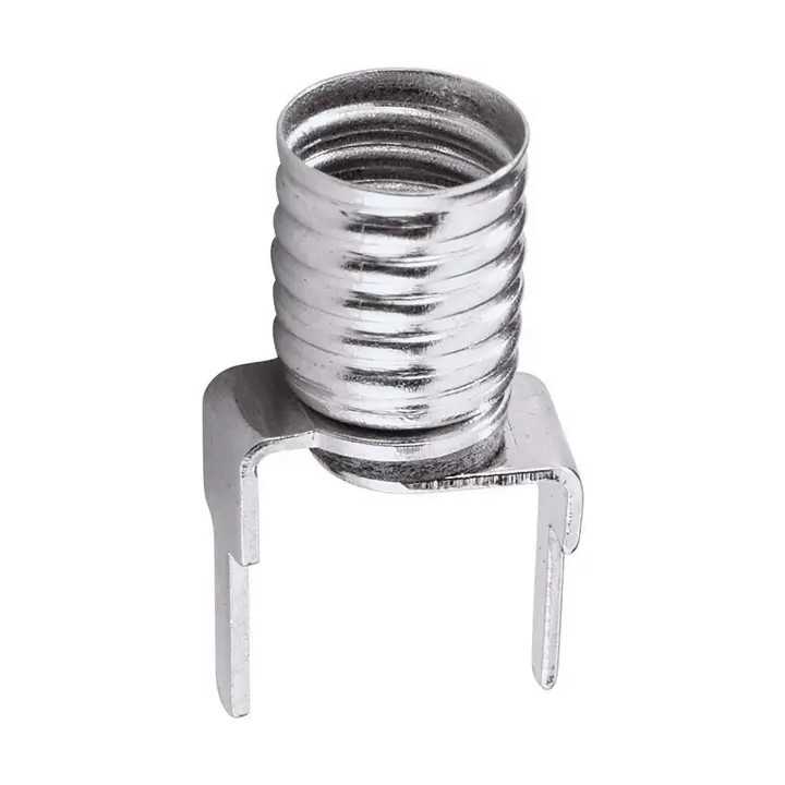 Dulie bec lanterna filet E10 soclu metal pentru lipire pe cablaj /PCB