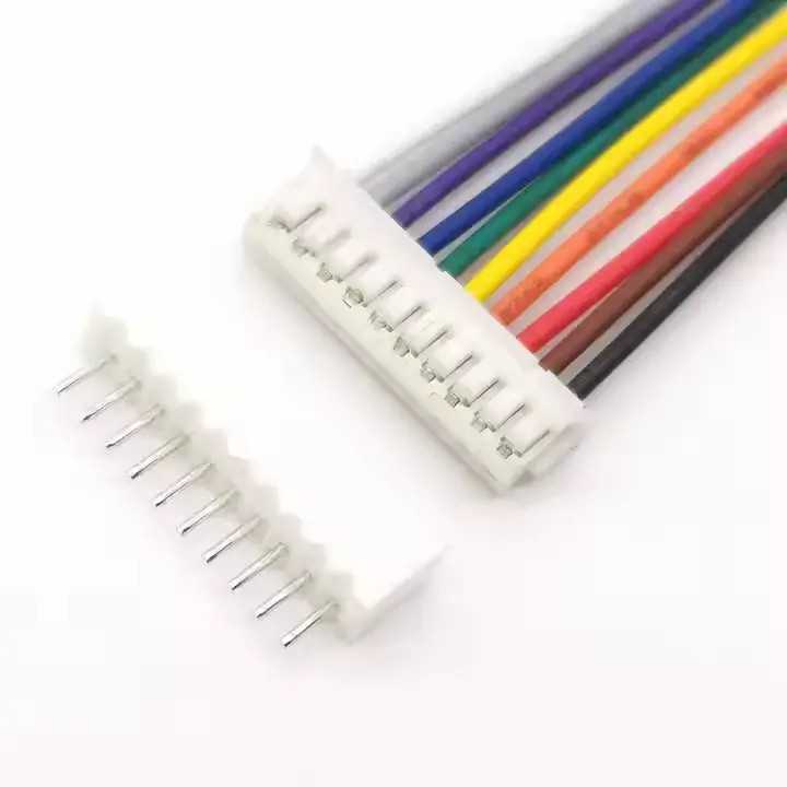 Cablu cu conectori 10pini JST pas 2.54mm mama + tata PCB