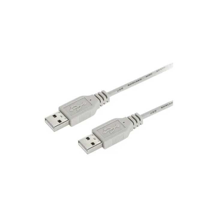 Cablu USB2.0-A tata - USB2.0-A tata 50cm gri