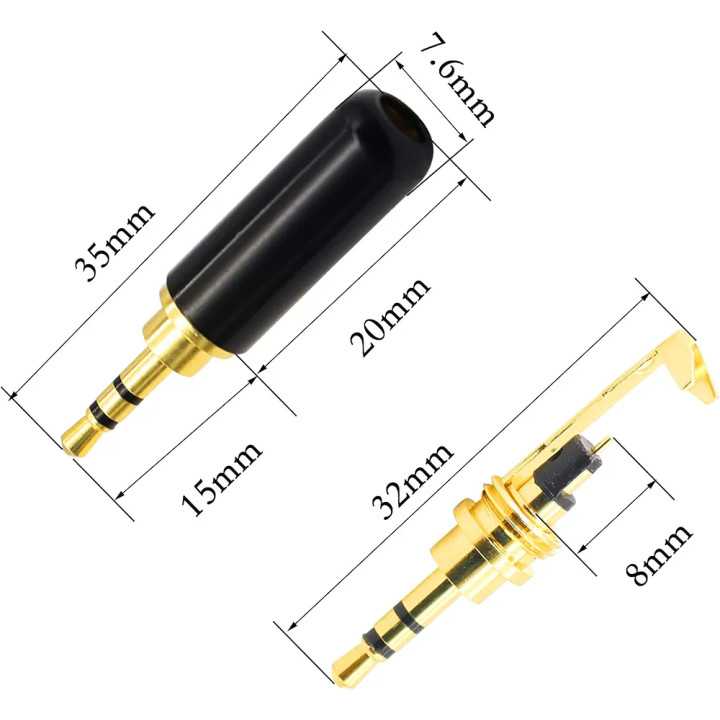 Mufa slim JACK 2.5 mm Stereo tata carcasa metal
