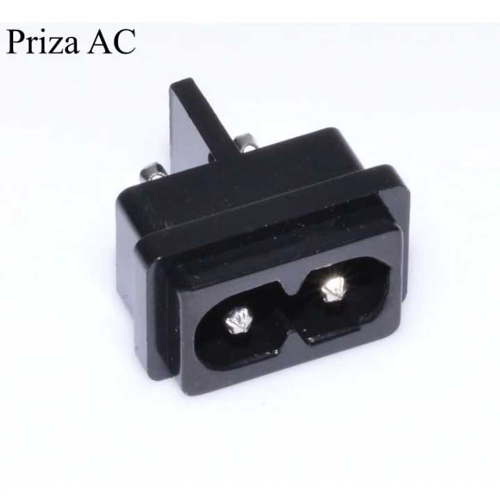 Mufa alimentare mama tip priza alimentare casetofon /EURO fixare pe panou IEC 60320 C8