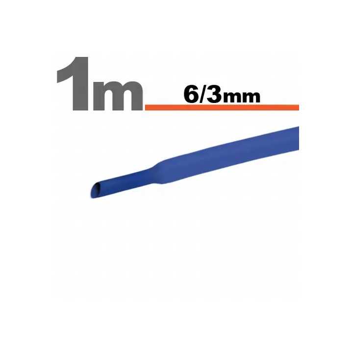 Tub termocontractant albastru 6 /3 mm 1m lungime
