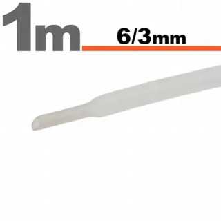 Tub termocontractant transparent 6 /3 mm 1m lungime