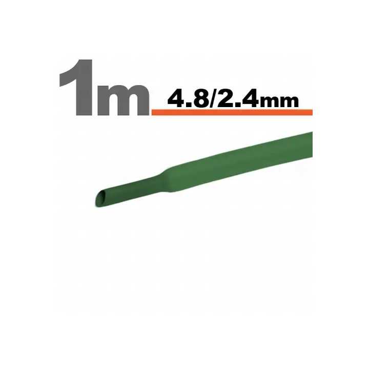 Tub termocontractant verde 4.8 /2.4 mm 1m lungime