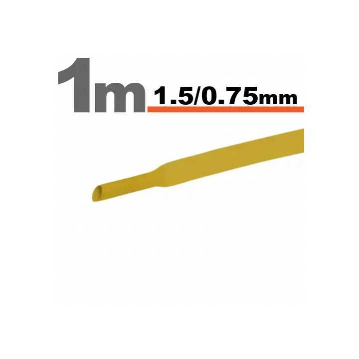 Tub termocontractant galben 1.5 /0.75 mm 1m lungime