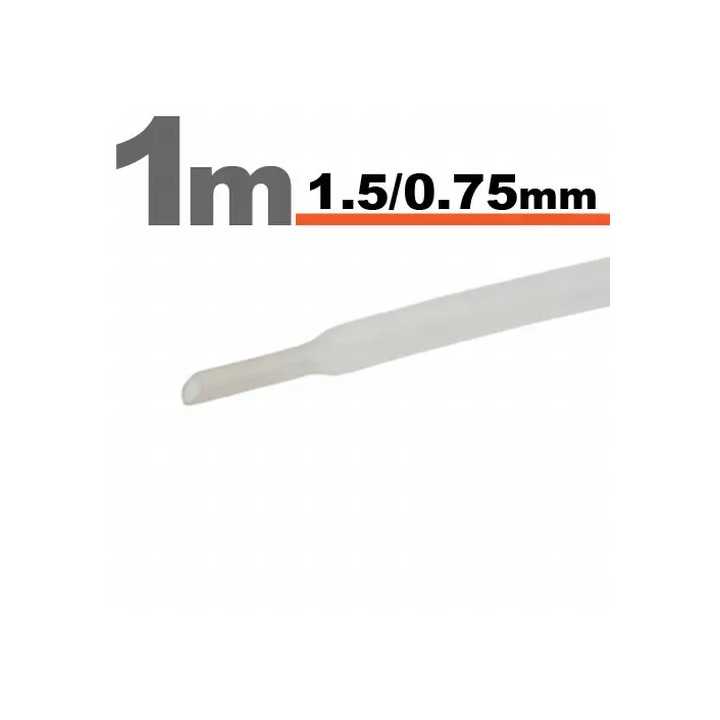 Tub termocontractant transparent 1.5 /0.75 mm 1m lungime