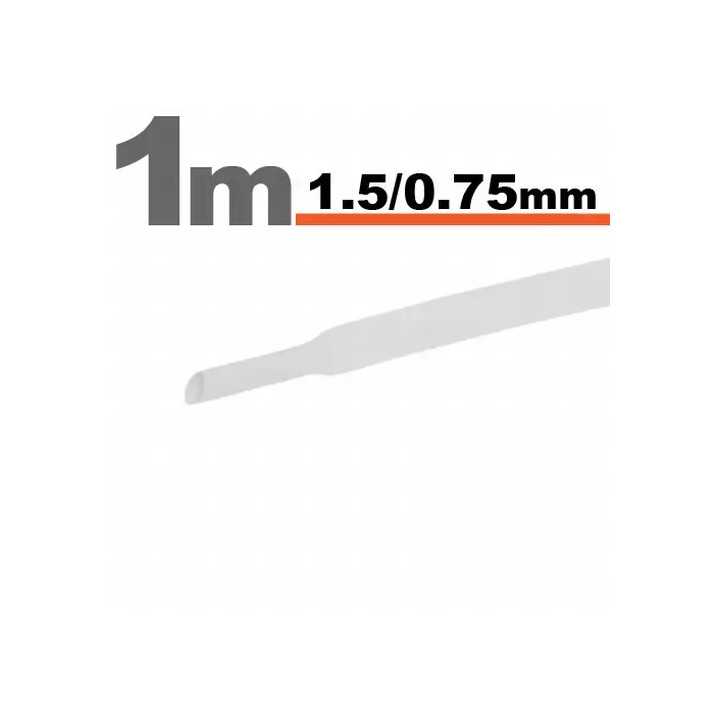 Tub termocontractant alb 1.5 /0.75 mm 1m lungime