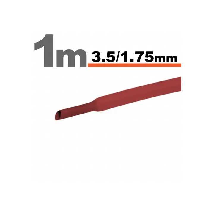 Tub termocontractant rosu 3.5 /1.75 mm 1m lungime