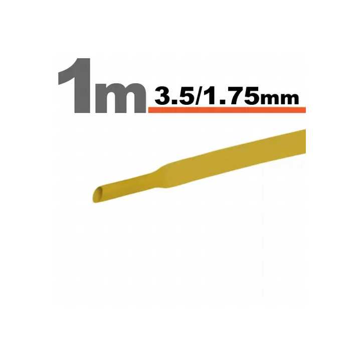 Tub termocontractant galben 3.5 /1.75 mm 1m lungime