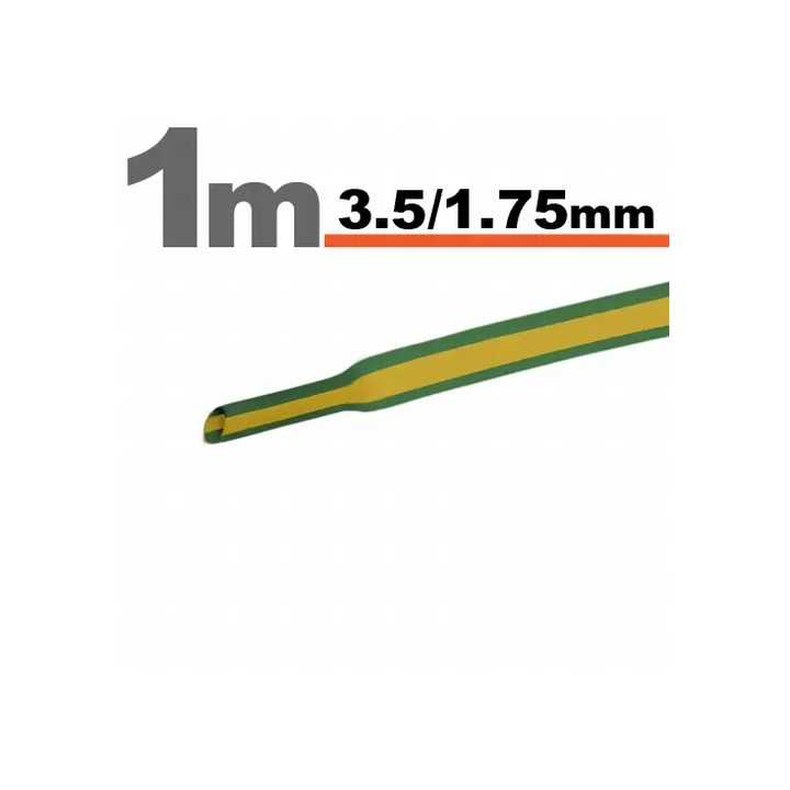Tub termocontractant galben/verde 3 /1.5 mm 1m lungime