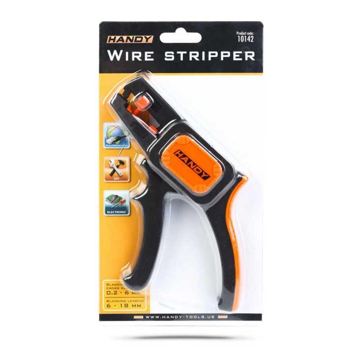 Cleste pentru dezizolat cabluri 0.2-6 mm2 taie izolatia si trage-o intr-o singura operatiune HANDY 10142