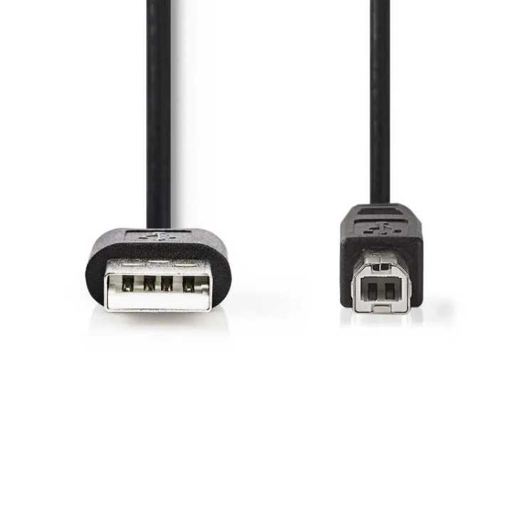 Cablu imprimanta USB 2.0 USB-A tata - USB-B tata 3m negru Nedis CCGL60101BK30