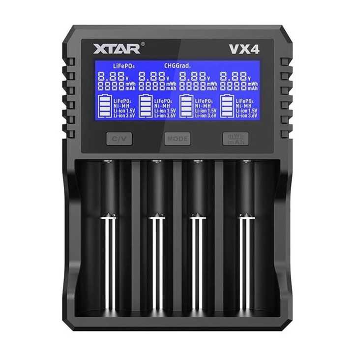Incarcator Universal Smart XTAR VX4 Visible Mixer 1.2V 1.5V 3.2V 3.6V 3.7V