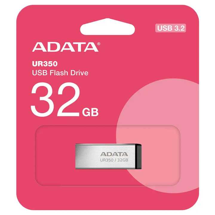 Flash drive metalic ADATA UR350 USB3.2 32GB UR350-32G-RSR/BK