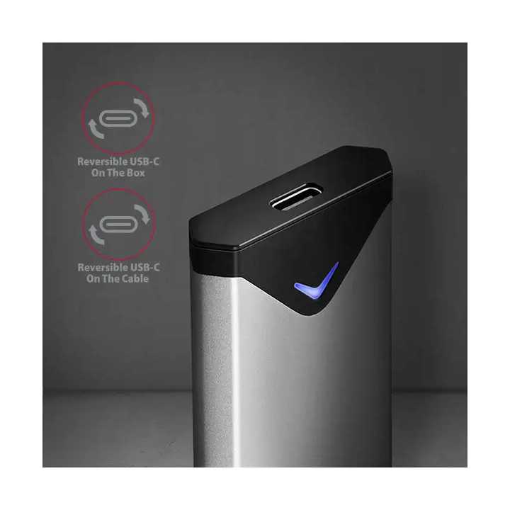 Adaptor Extern AXAGON EEM2-UG2 USB-C 3.1 Gen 2 M.2 NVMe SSD Suport SSD 42-80mm