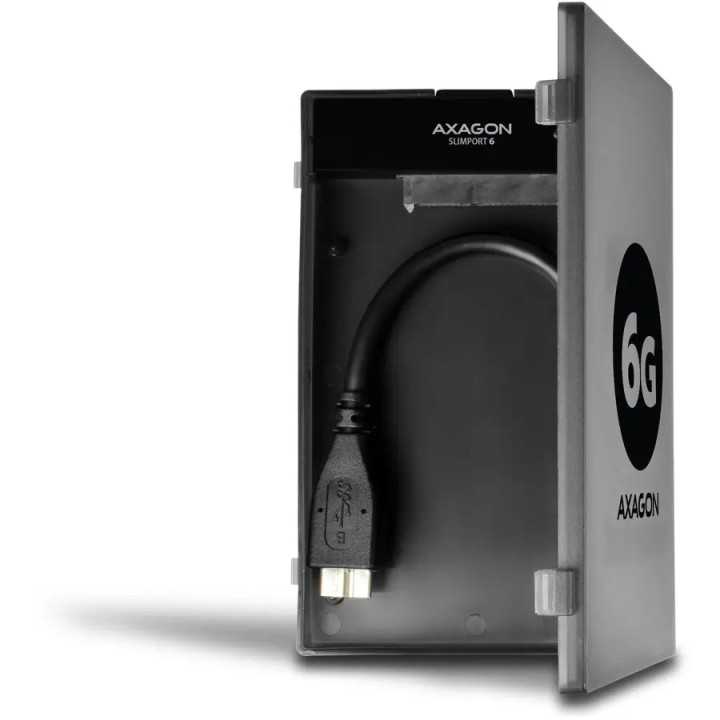 Rack Extern AXAGON ADSA-1S6 USB 3.0 SATA 6G UASP HDD Adaptor Extern 2.5" negru
