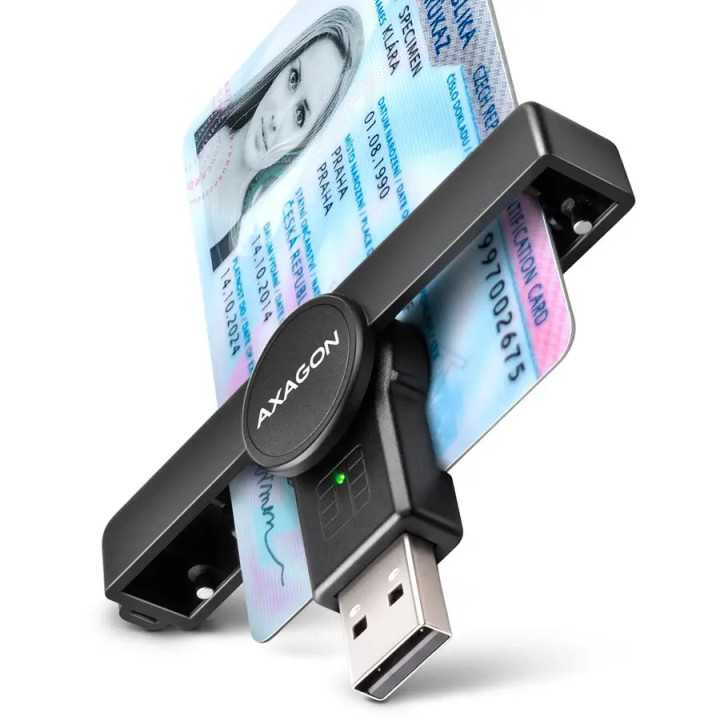 Smart Card PocketReader AXAGON CRE-SMPA USB-A