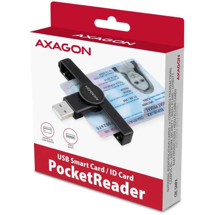 Smart Card PocketReader AXAGON CRE-SMPA USB-A