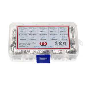 Kit sigurante axiale set 100buc 3.6x10mm 250V