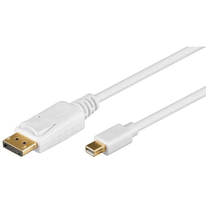Cablu mini DisplayPort mDP tata la DP tata 1m alb Goobay 52858