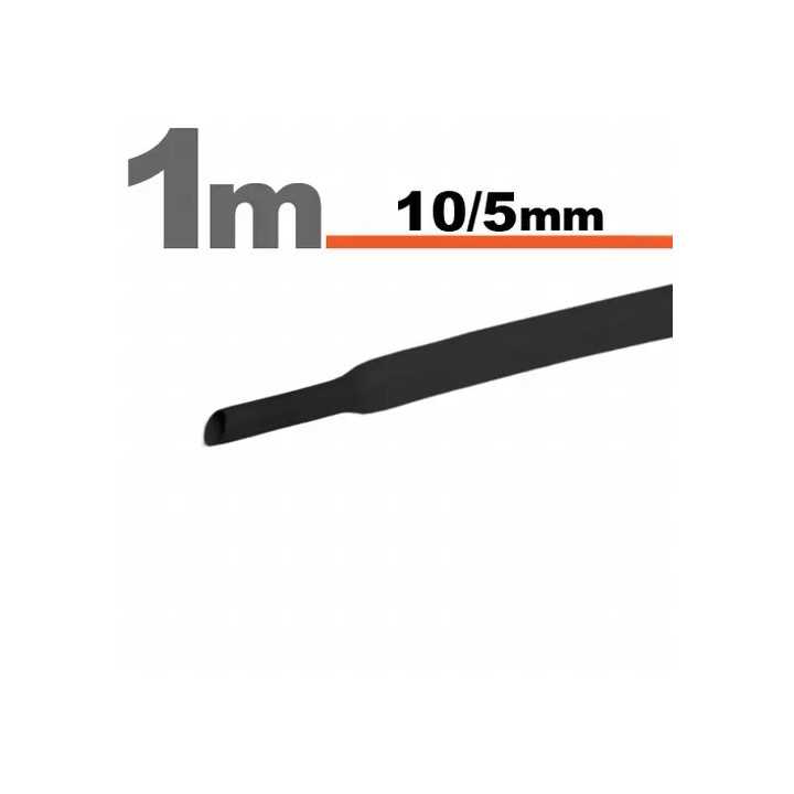 Tub termocontractibil negru 10mm/ 5mm 1m 11023F-1