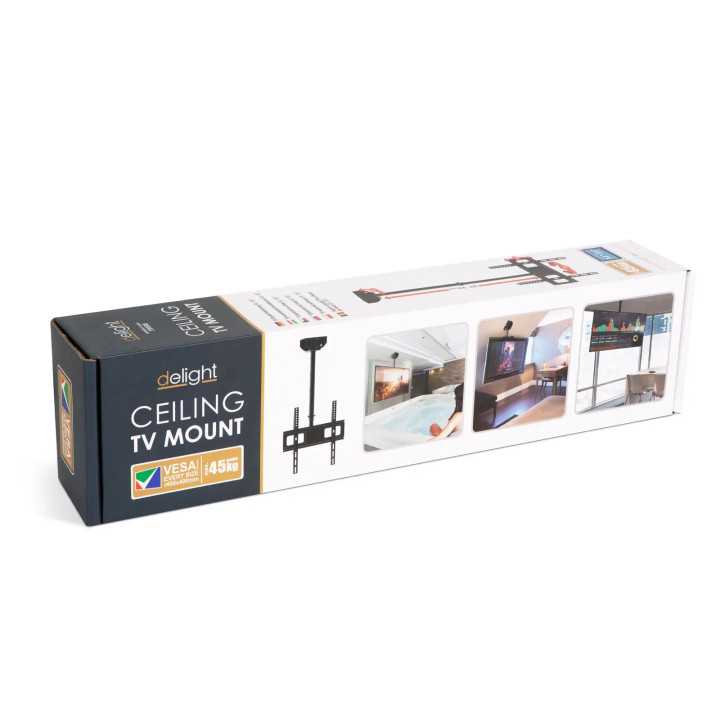 Suport consola TV cu fixare pe tavan 360 32-55" negru Delight 39698