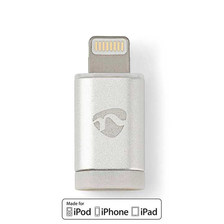 Adaptor Lightning 8-pini tata - Micro USB mama Nedis CCTB39901AL