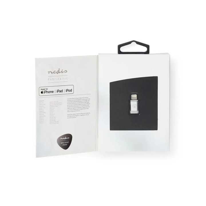 Adaptor Lightning 8-pini tata - Micro USB mama Nedis CCTB39901AL