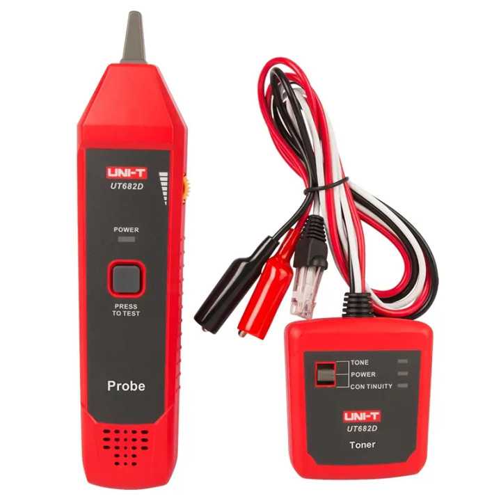 Tester UNI-T UT682 transmitator-receptor pentru cabluri Ethernet /telefon /alimentare